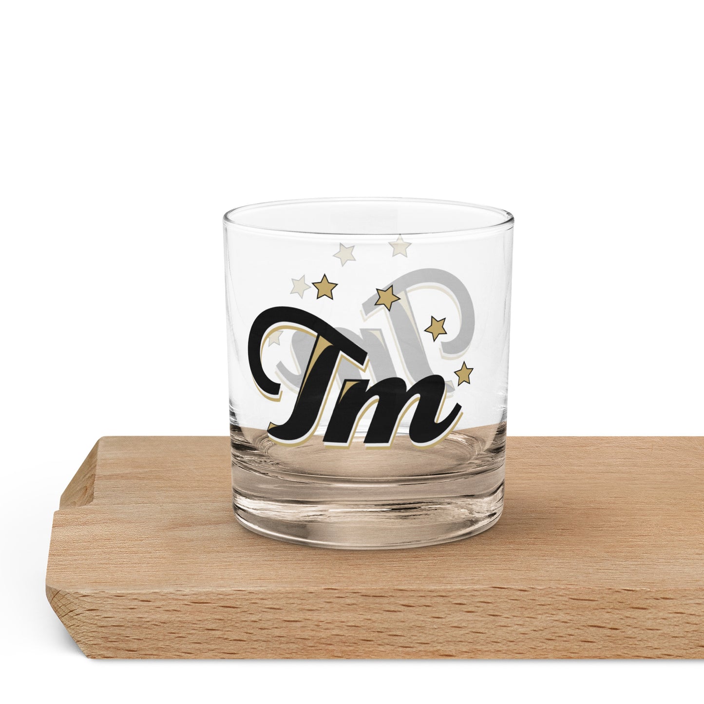 Trademark - Printed Rocks glass