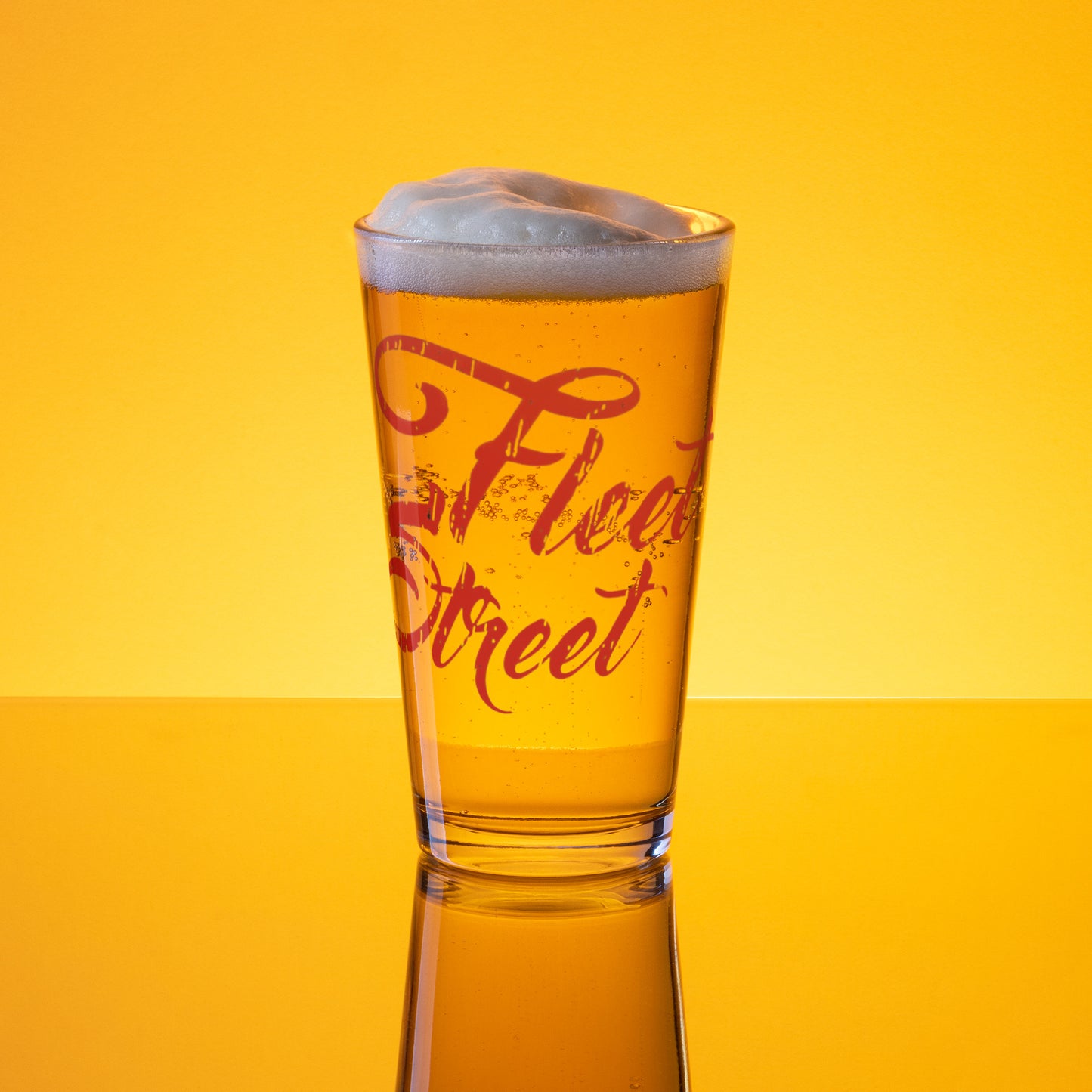 Fleet Street - Printed Shaker pint glass