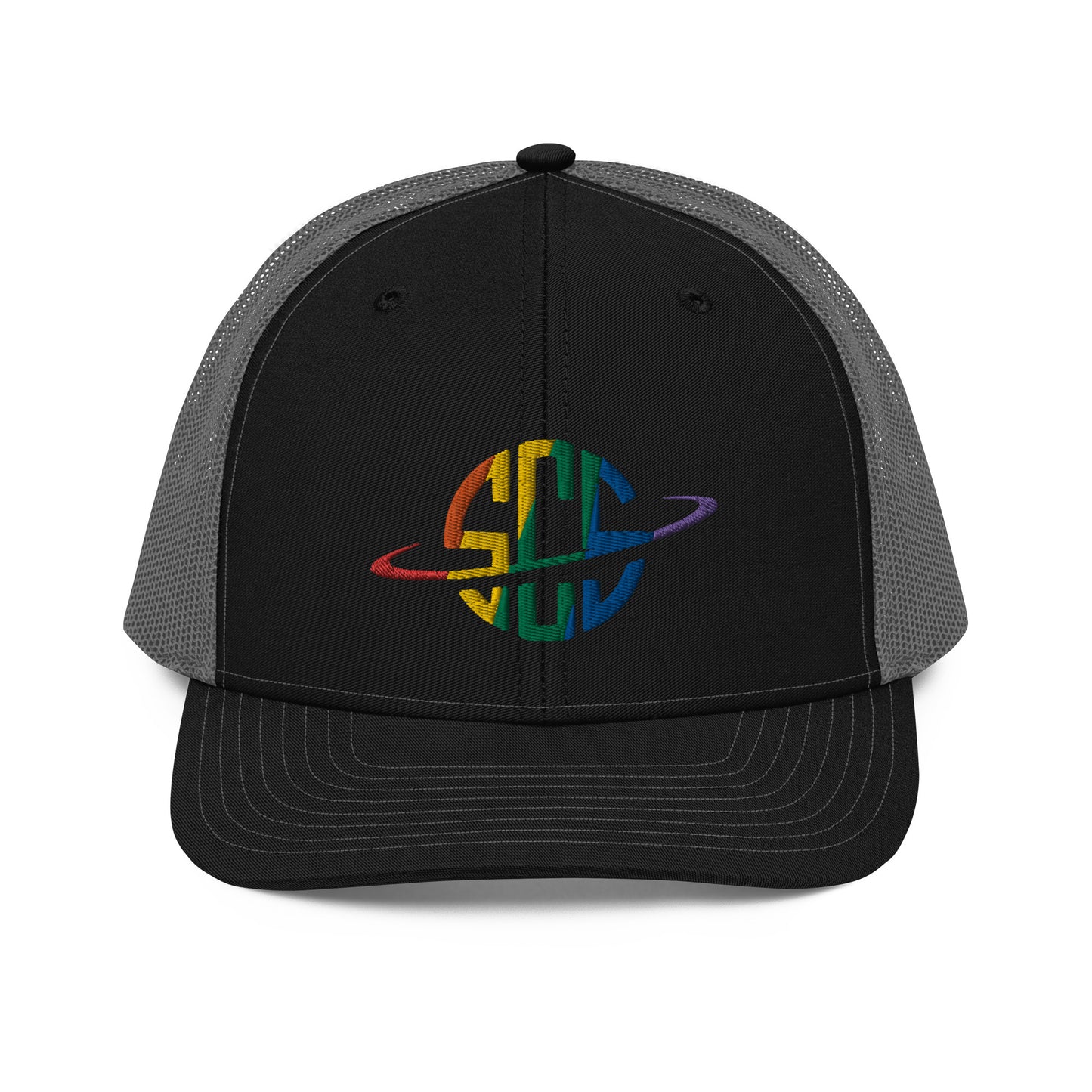 Space City Sound - Rainbow Pride logo - Embroidered Trucker Cap