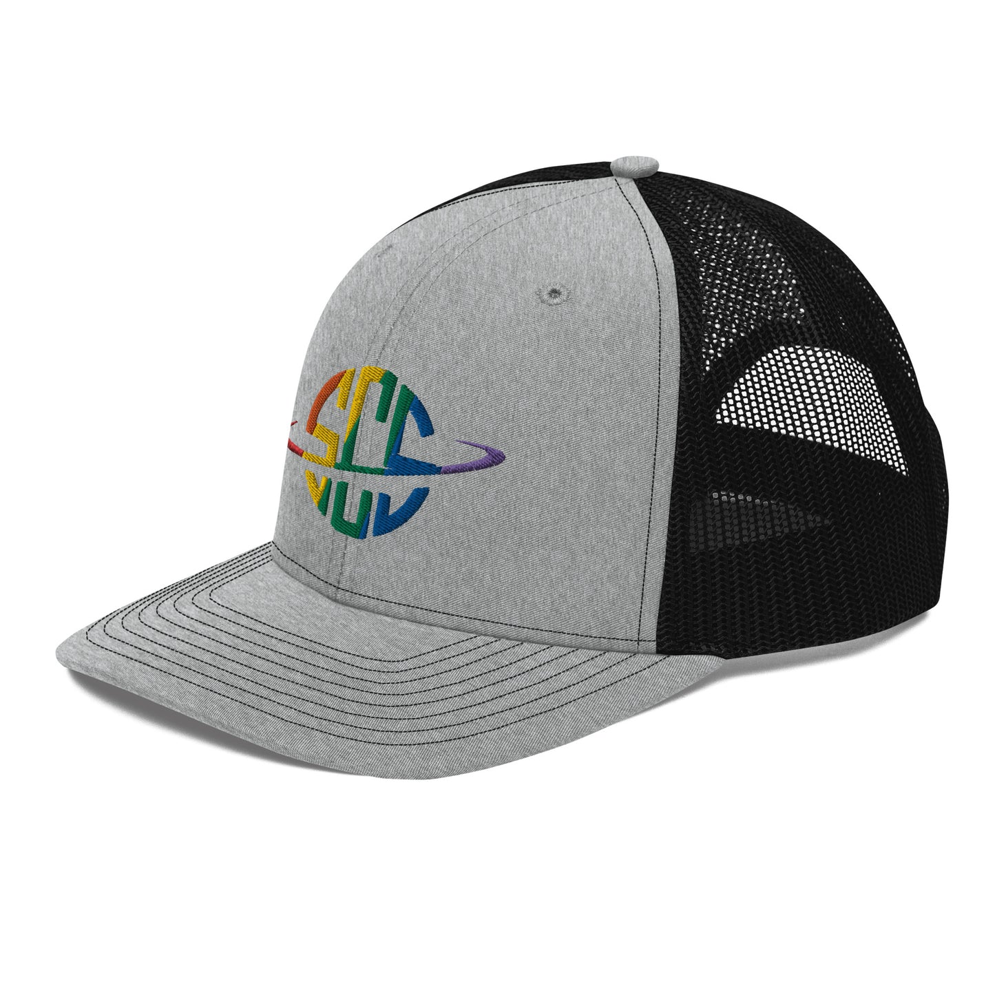 Space City Sound - Rainbow Pride logo - Embroidered Trucker Cap