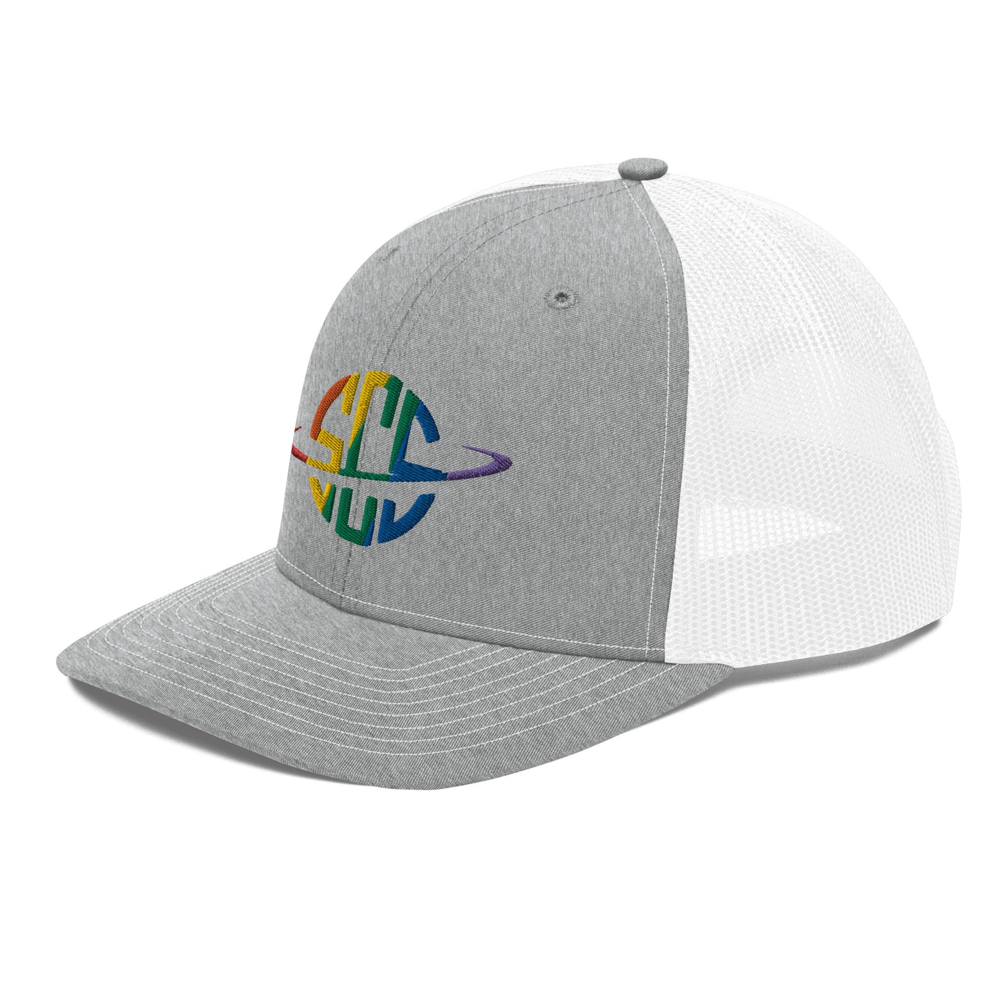 Space City Sound - Rainbow Pride logo - Embroidered Trucker Cap