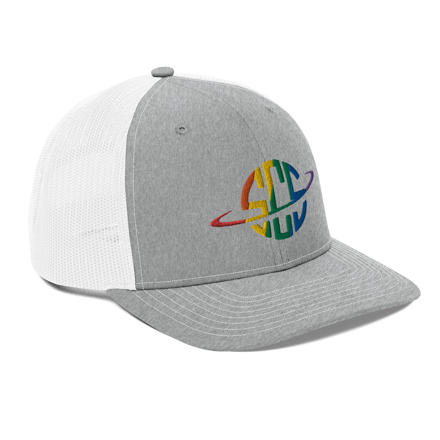 Space City Sound - Rainbow Pride logo - Embroidered Trucker Cap