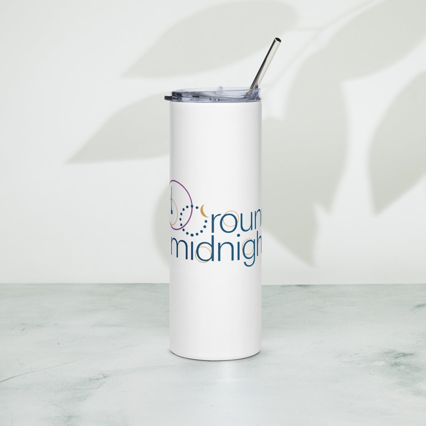 Round Midnight - Printed Stainless steel tumbler