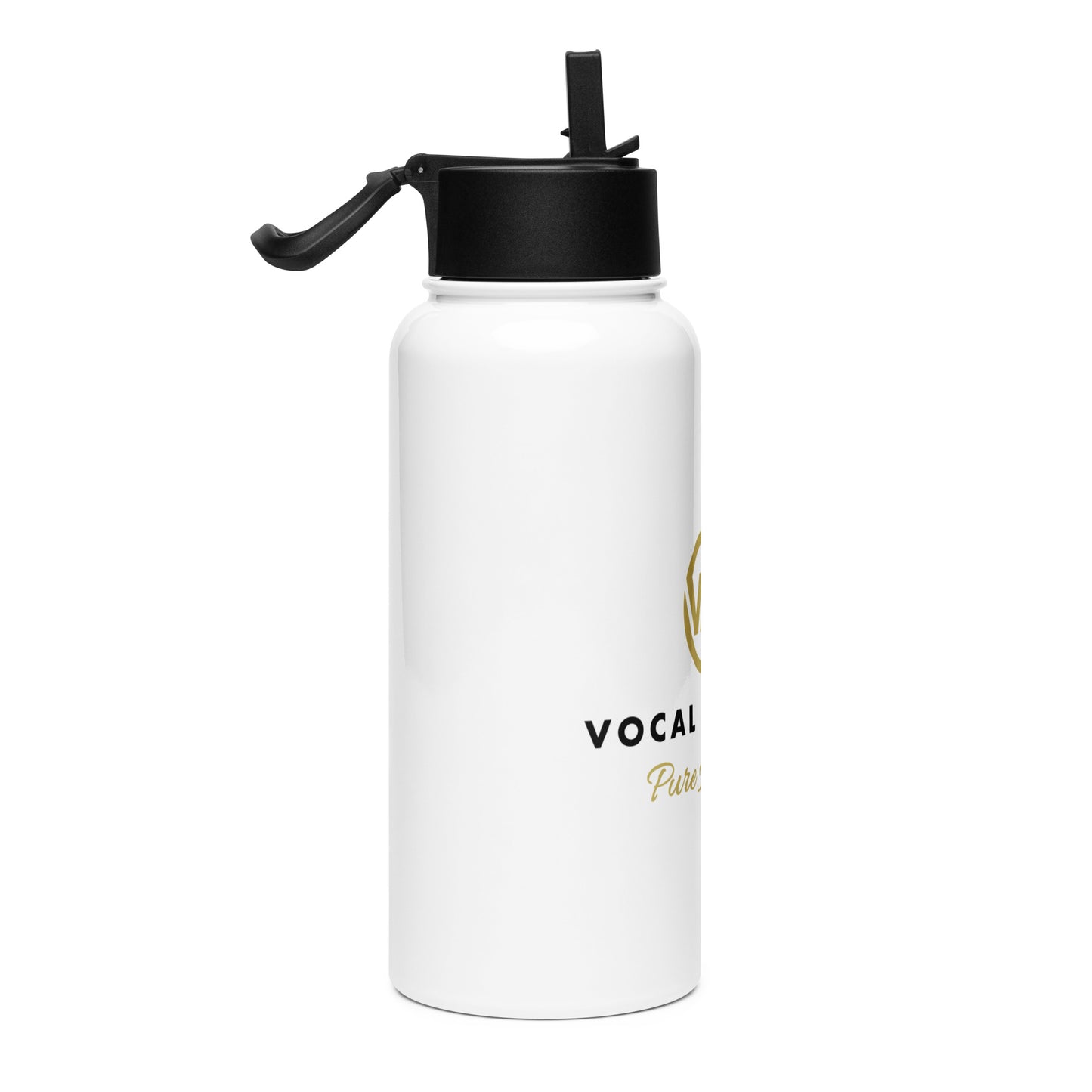 Vocal Majority - Printed Stainless steel water bottle with a straw lid