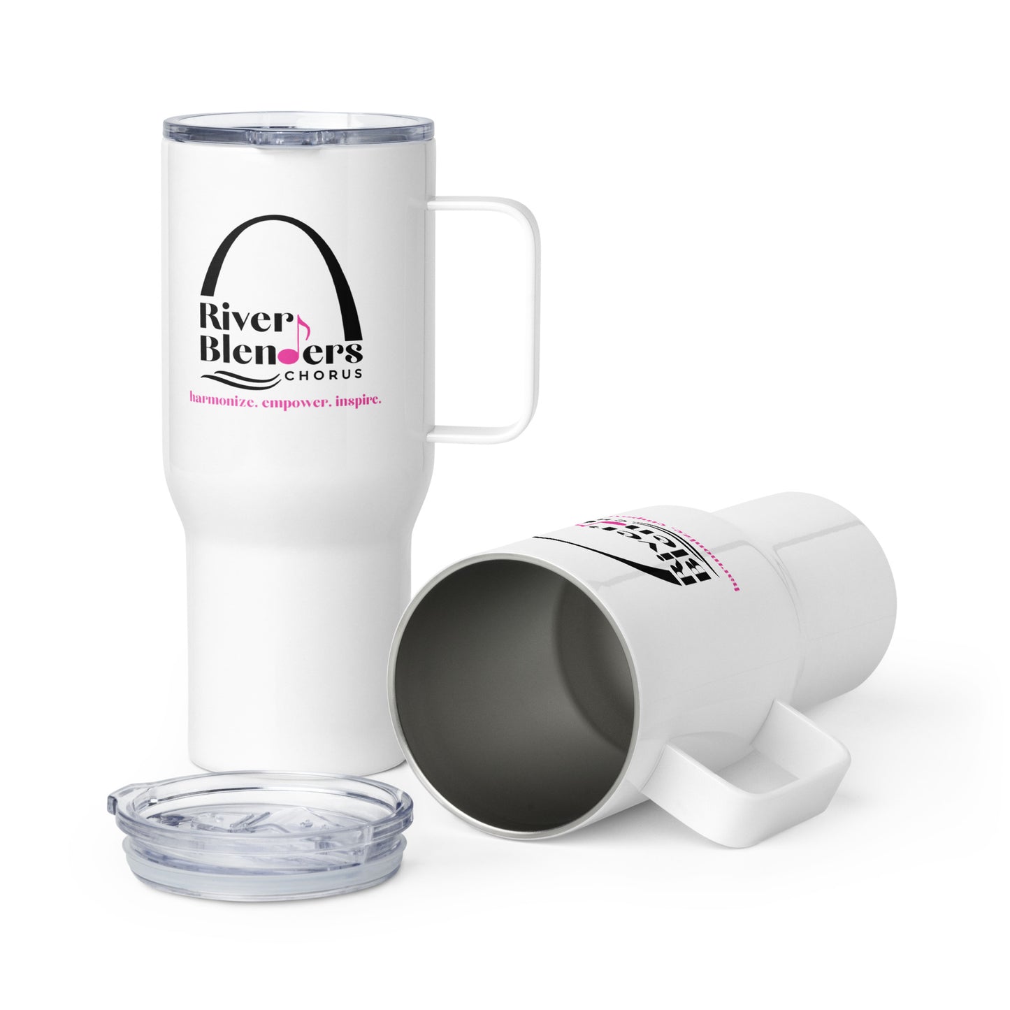 River Blenders - Printed Travel mug with a handle