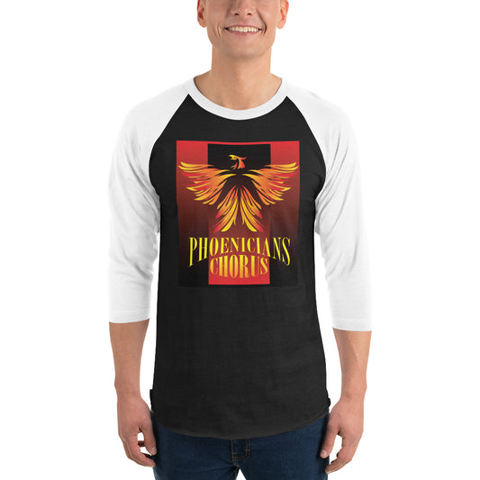 Phoenicians Printed 3/4 sleeve raglan shirt