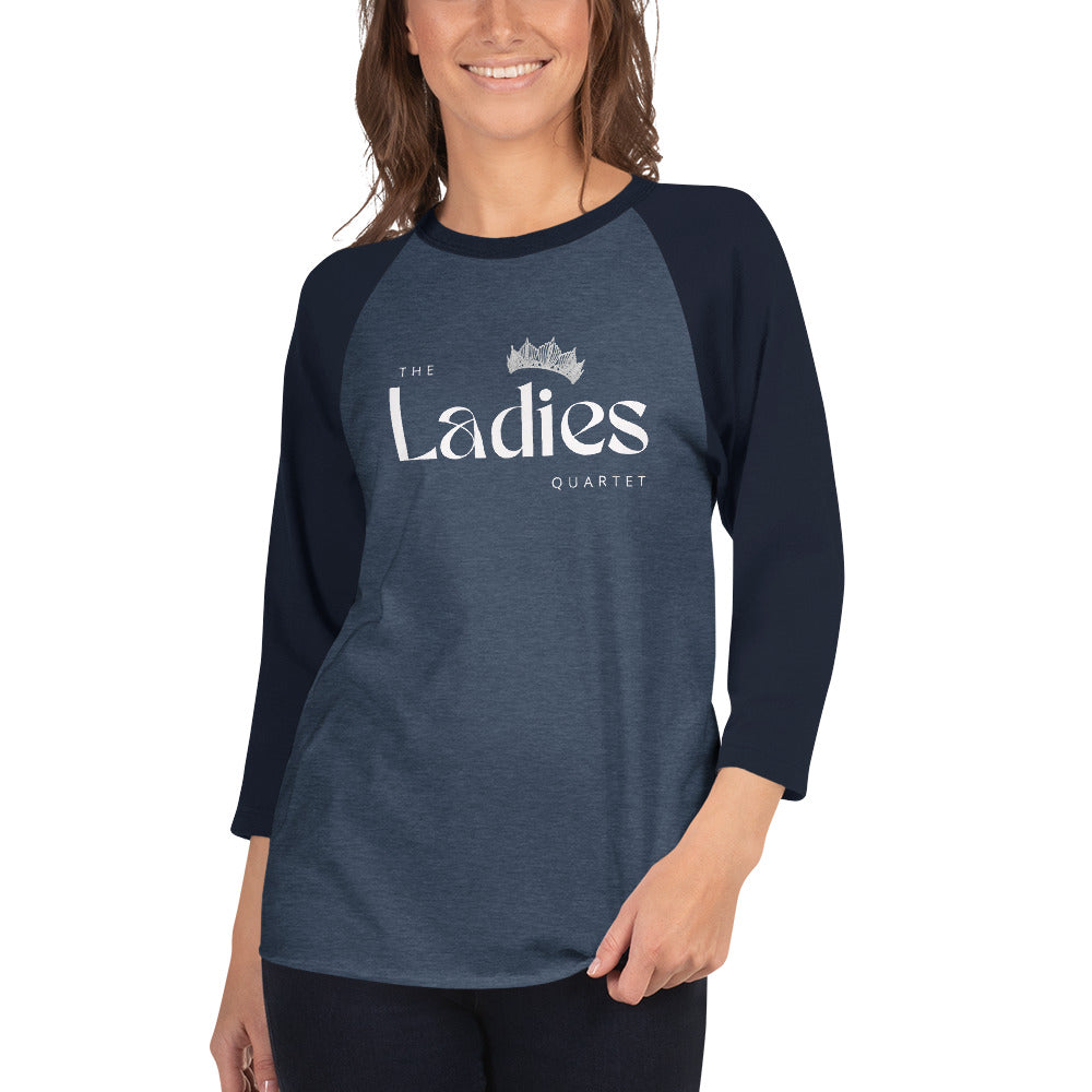 The Ladies - Printed Unisex 3/4 sleeve raglan shirt