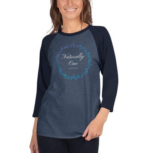 Naturally One - Printed 3/4 sleeve raglan shirt