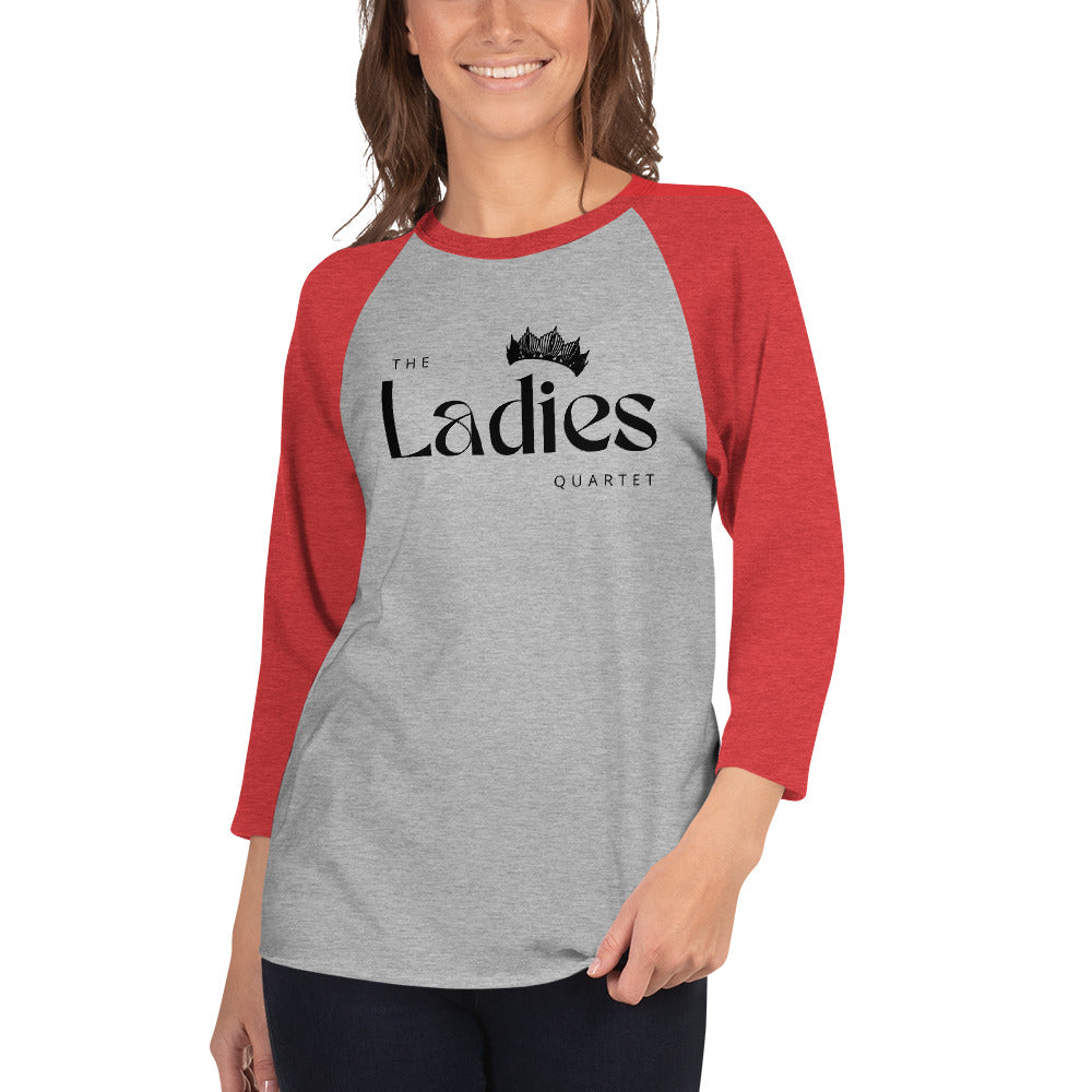 The Ladies - Printed 3/4 sleeve raglan shirt