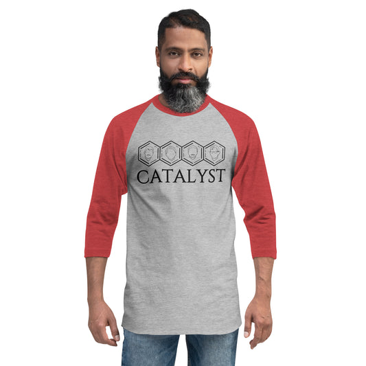 Catalyst - Printed 3/4 sleeve raglan shirt