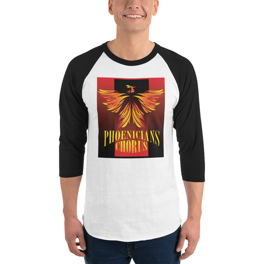 Phoenicians Printed 3/4 sleeve raglan shirt