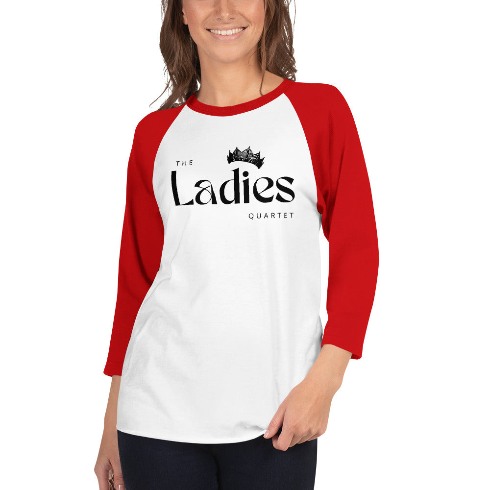 The Ladies - Printed 3/4 sleeve raglan shirt