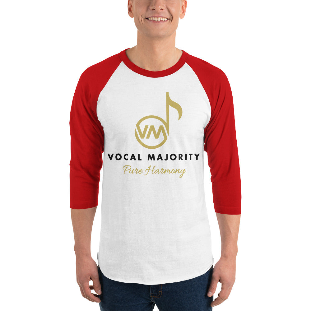 Vocal Majority - Printed 3/4 sleeve raglan shirt