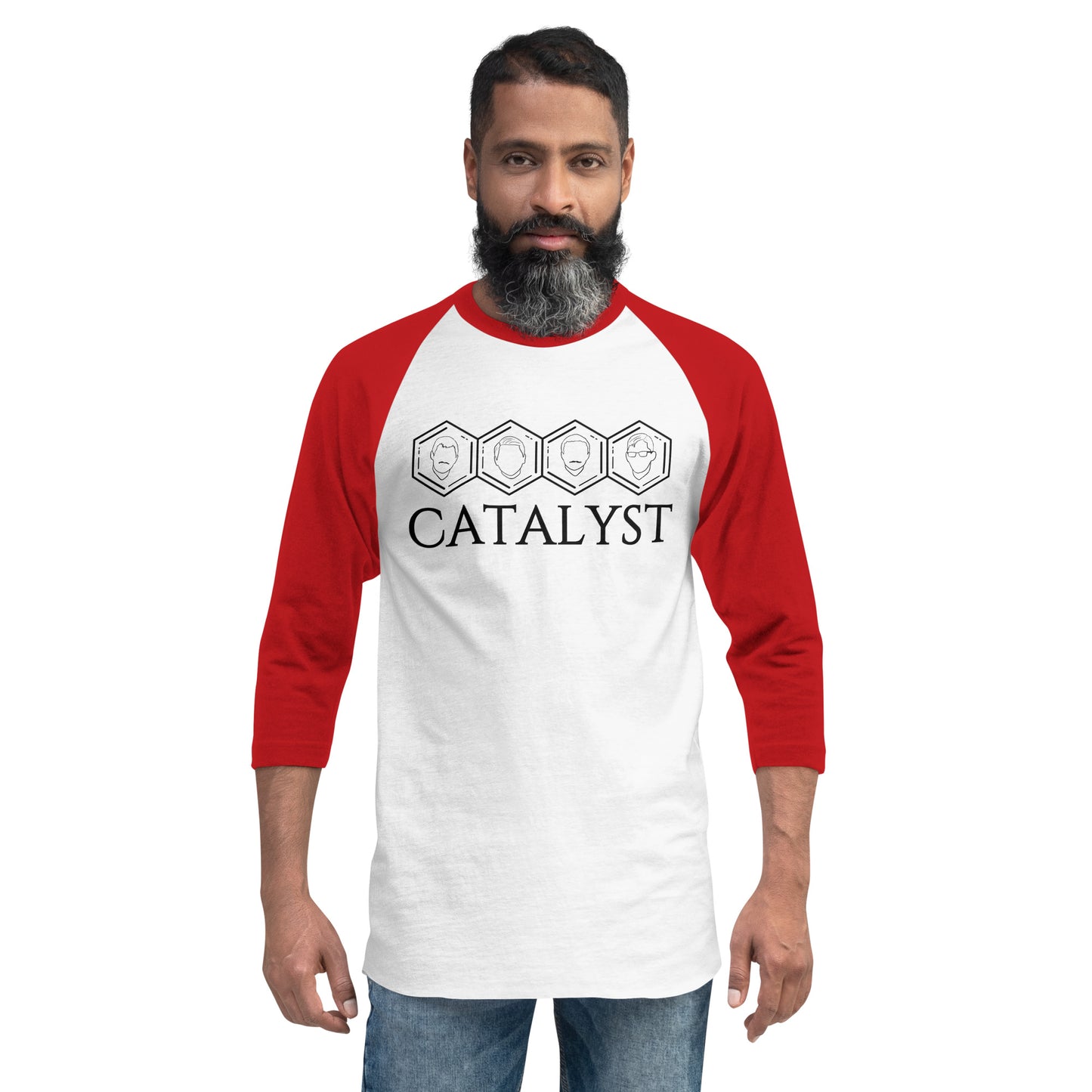 Catalyst - Printed 3/4 sleeve raglan shirt