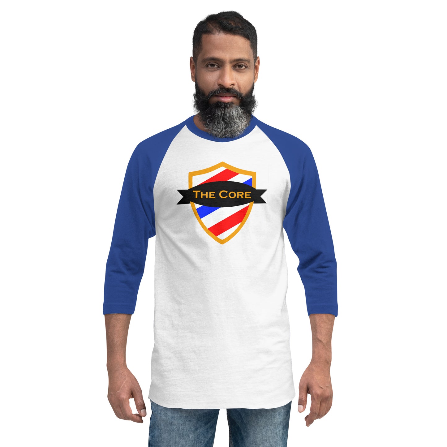 The Core - Printed 3/4 sleeve raglan shirt