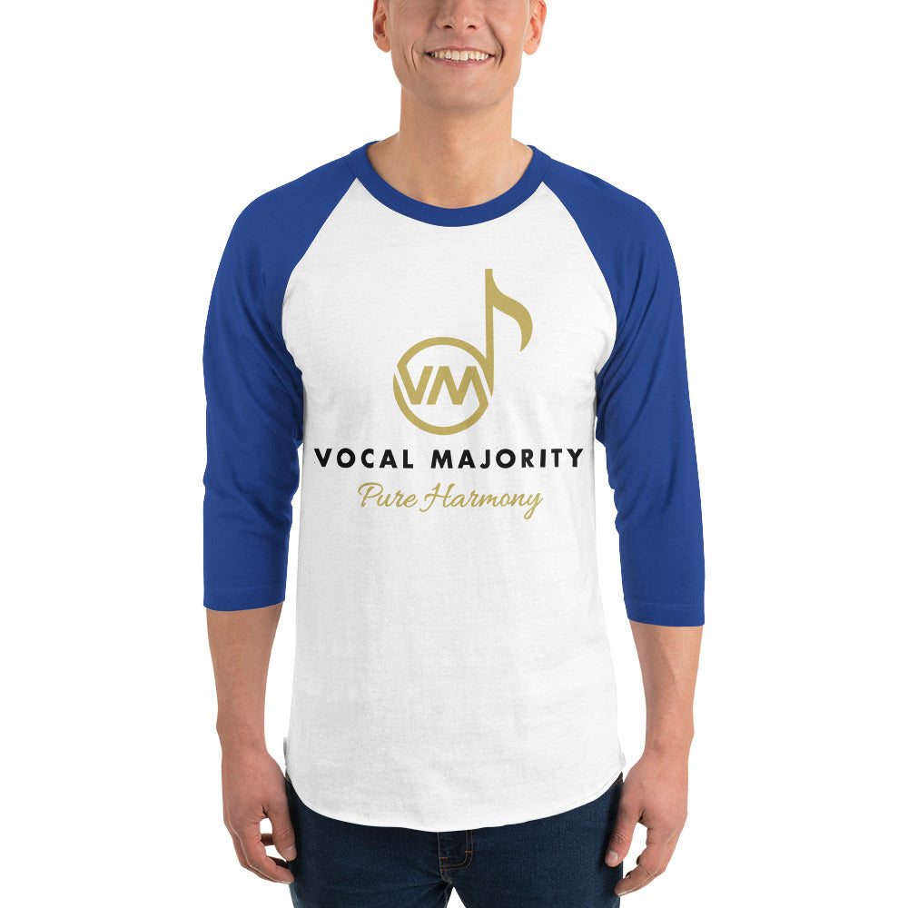 Vocal Majority - Printed 3/4 sleeve raglan shirt