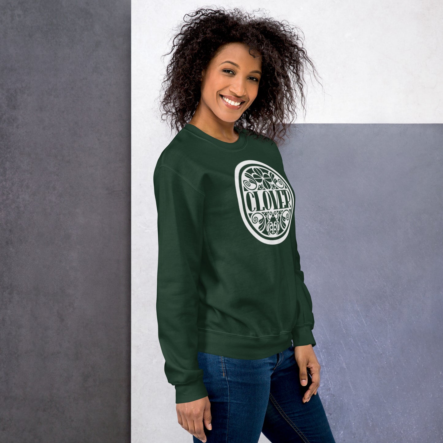 Clover - Printed Gildan Unisex Sweatshirt