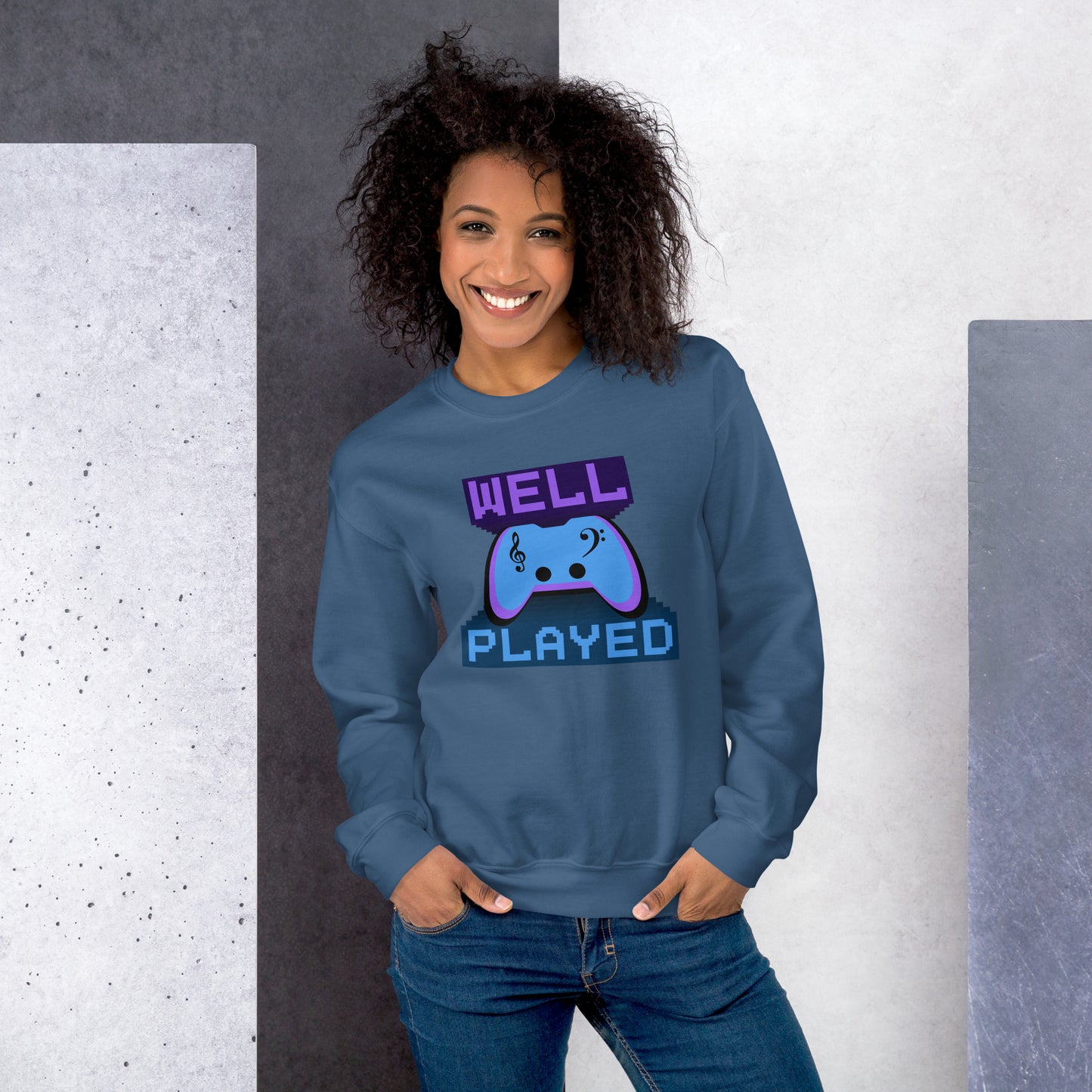 Well Played Printed Unisex Gildan Sweatshirt