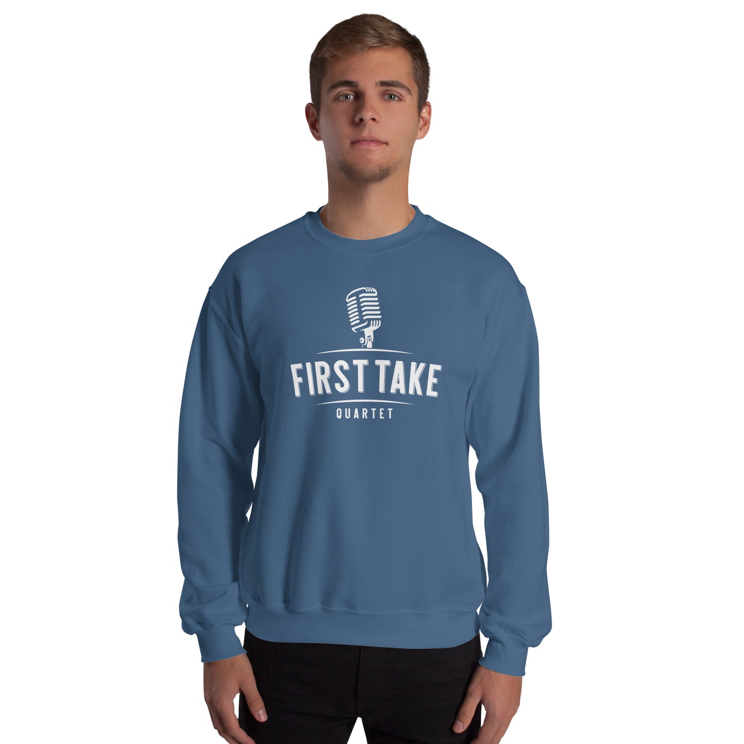 First Take - Printed Gildan Unisex Sweatshirt