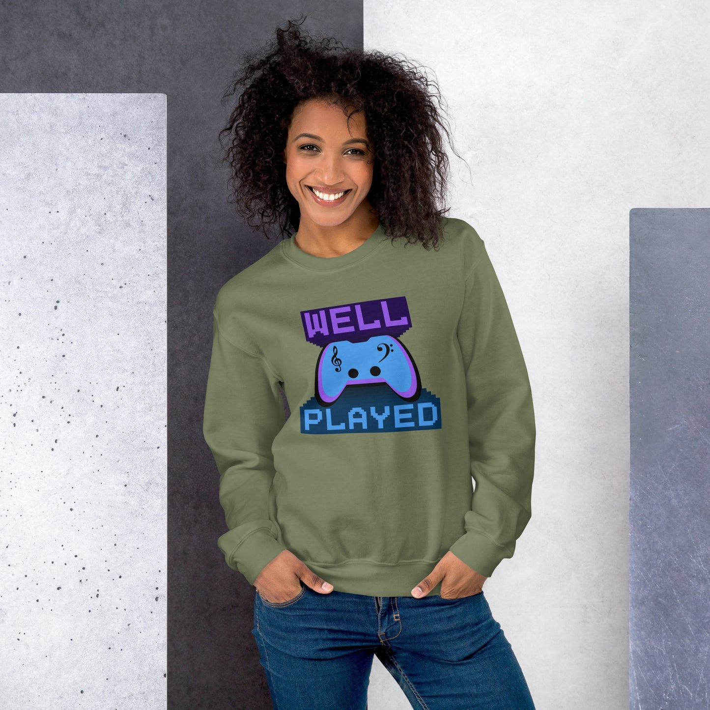 Well Played Printed Unisex Gildan Sweatshirt