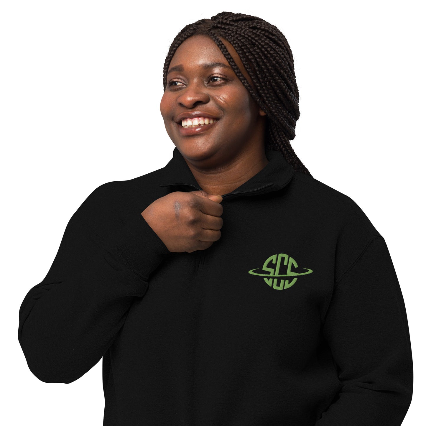 SCS - Embroidered Unisex fleece pullover