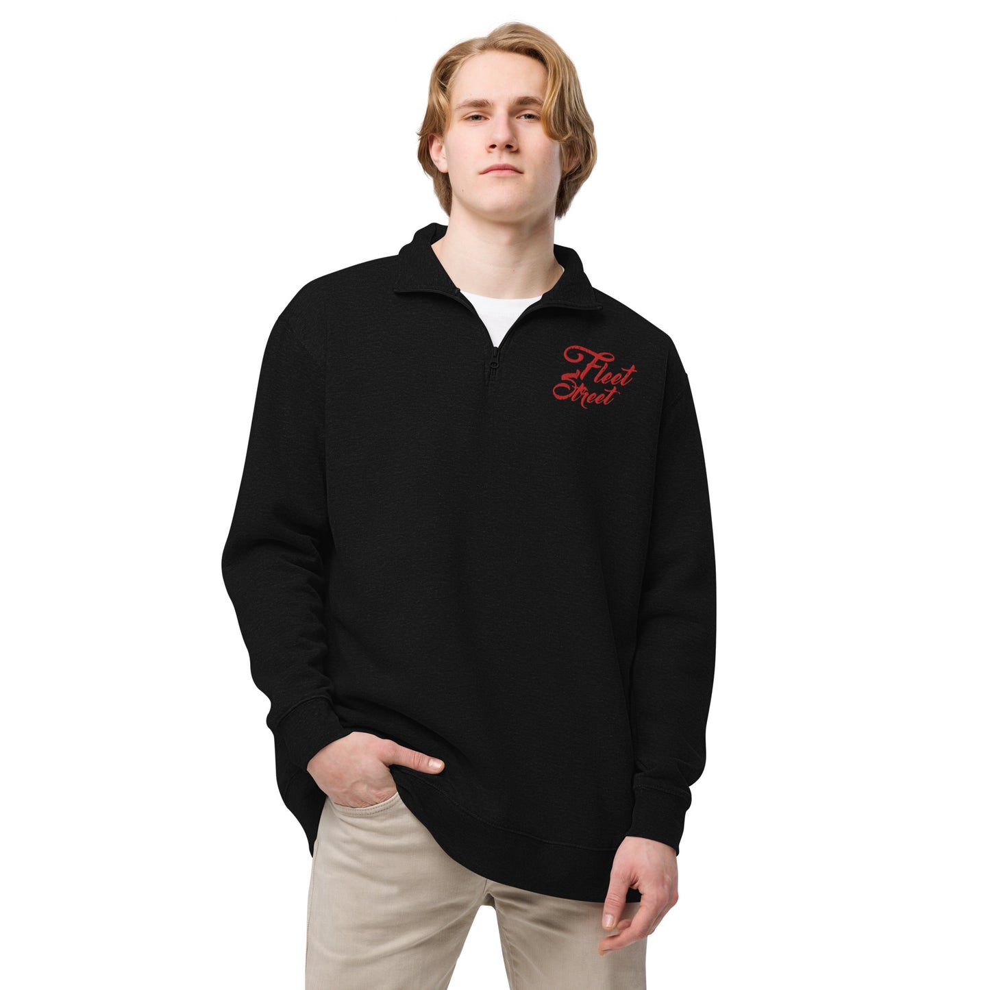 Fleet Street - Embroidered Unisex fleece pullover