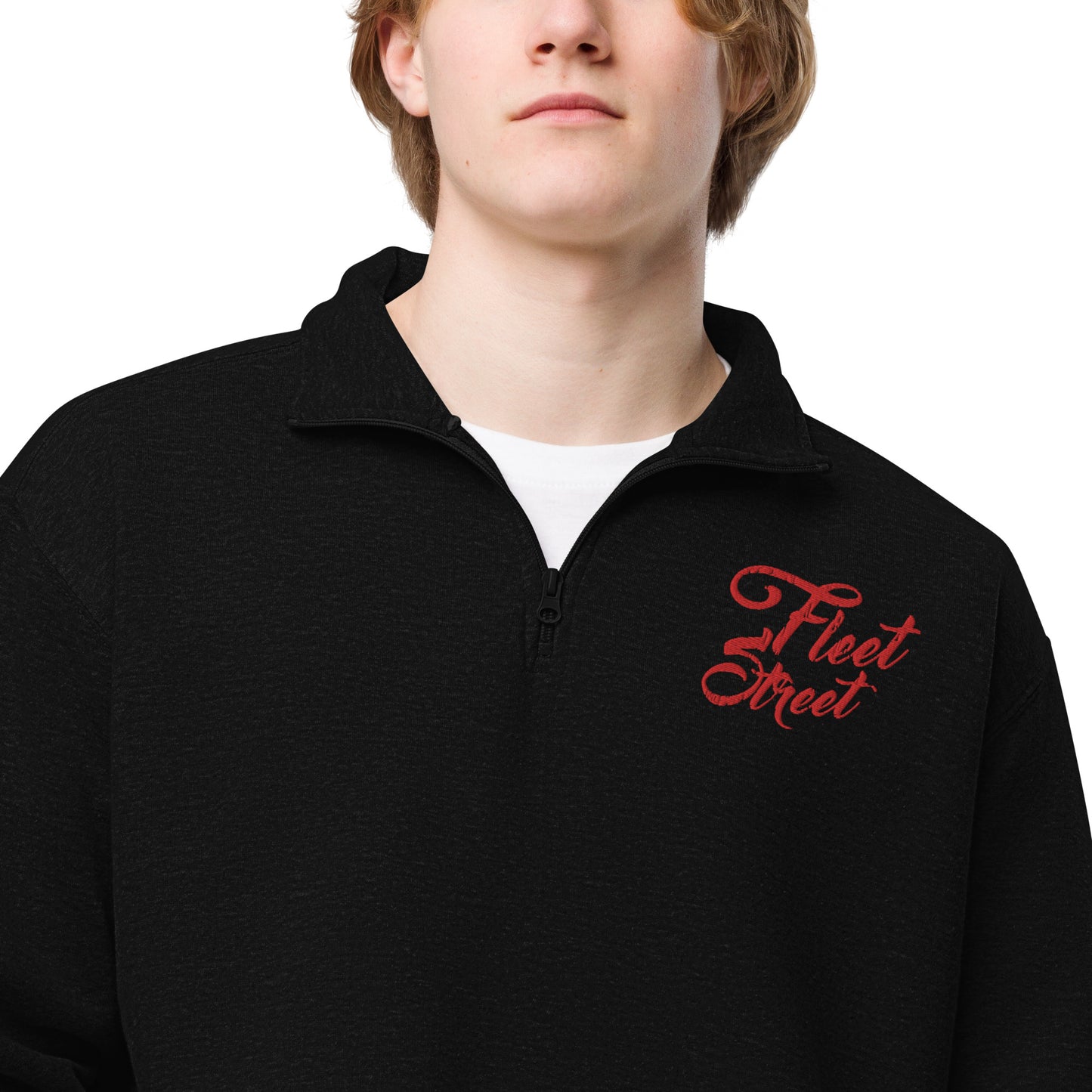 Fleet Street - Embroidered Unisex fleece pullover