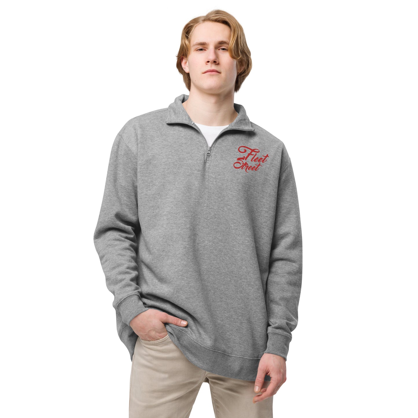 Fleet Street - Embroidered Unisex fleece pullover