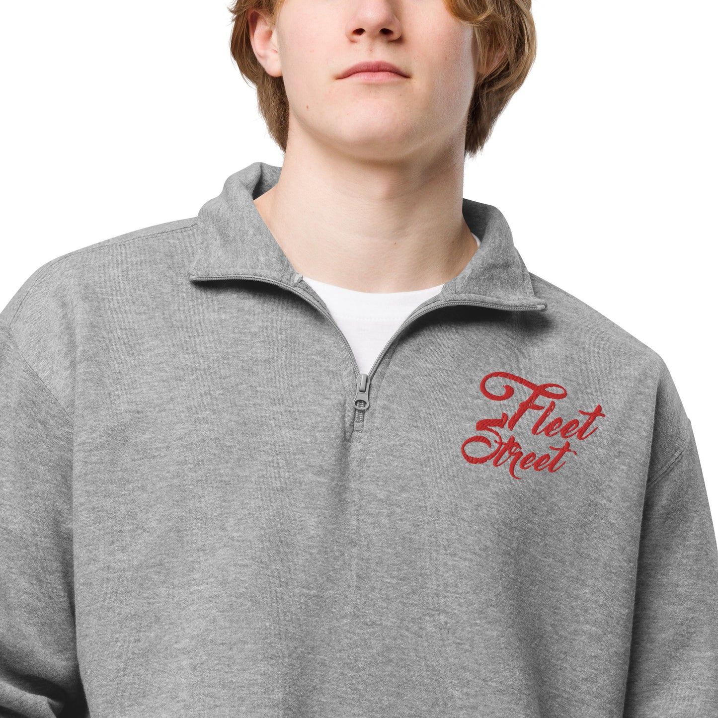 Fleet Street - Embroidered Unisex fleece pullover