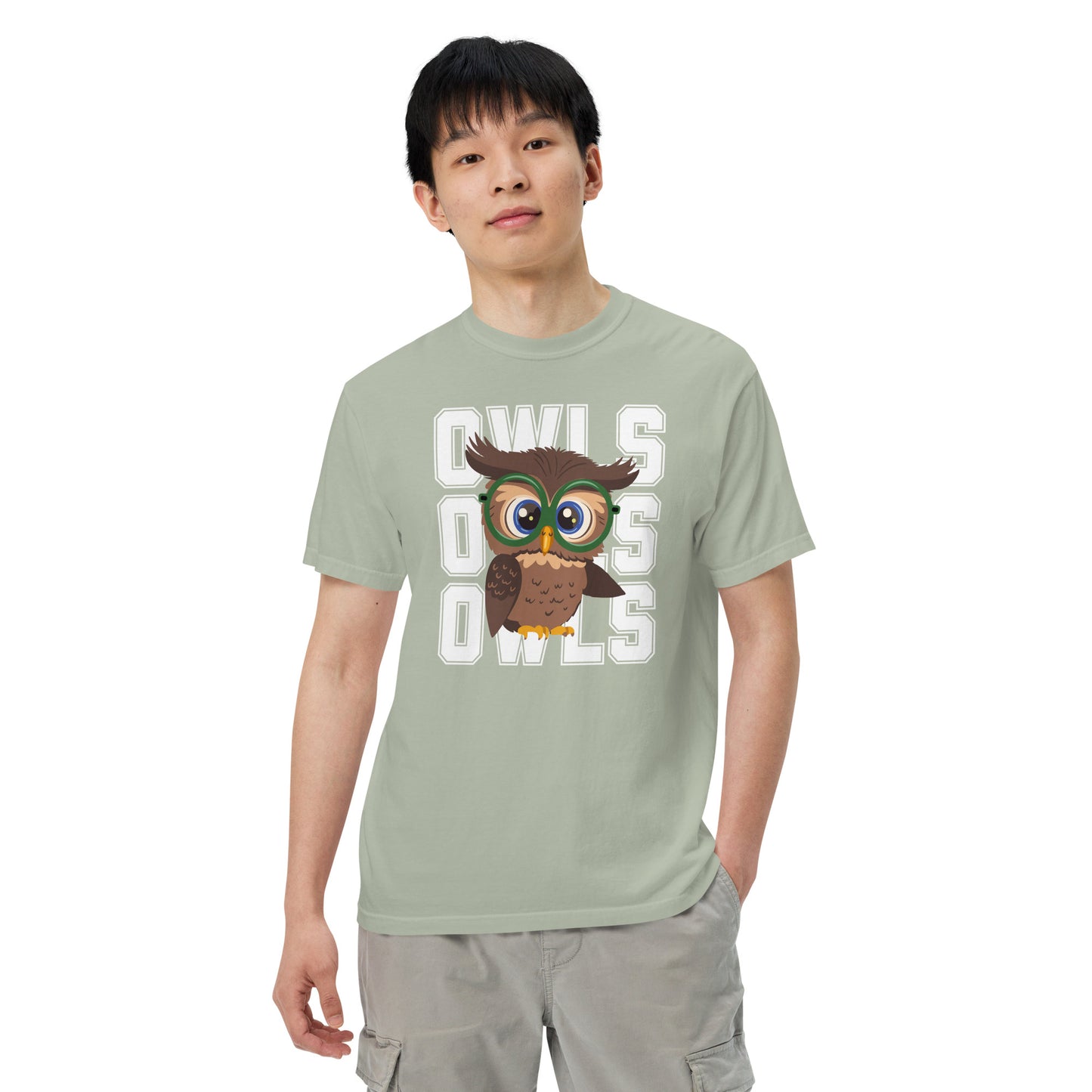 Audubon Owls - Adult Unisex Comfort Colors garment-dyed heavyweight t-shirt