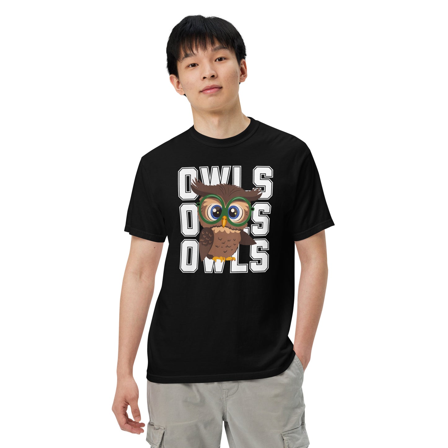 Audubon Owls - Adult Unisex Comfort Colors garment-dyed heavyweight t-shirt