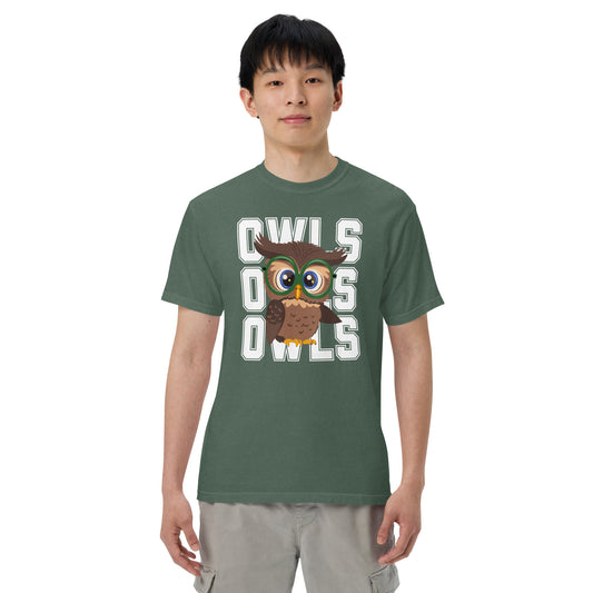 Audubon Owls - Adult Unisex Comfort Colors garment-dyed heavyweight t-shirt