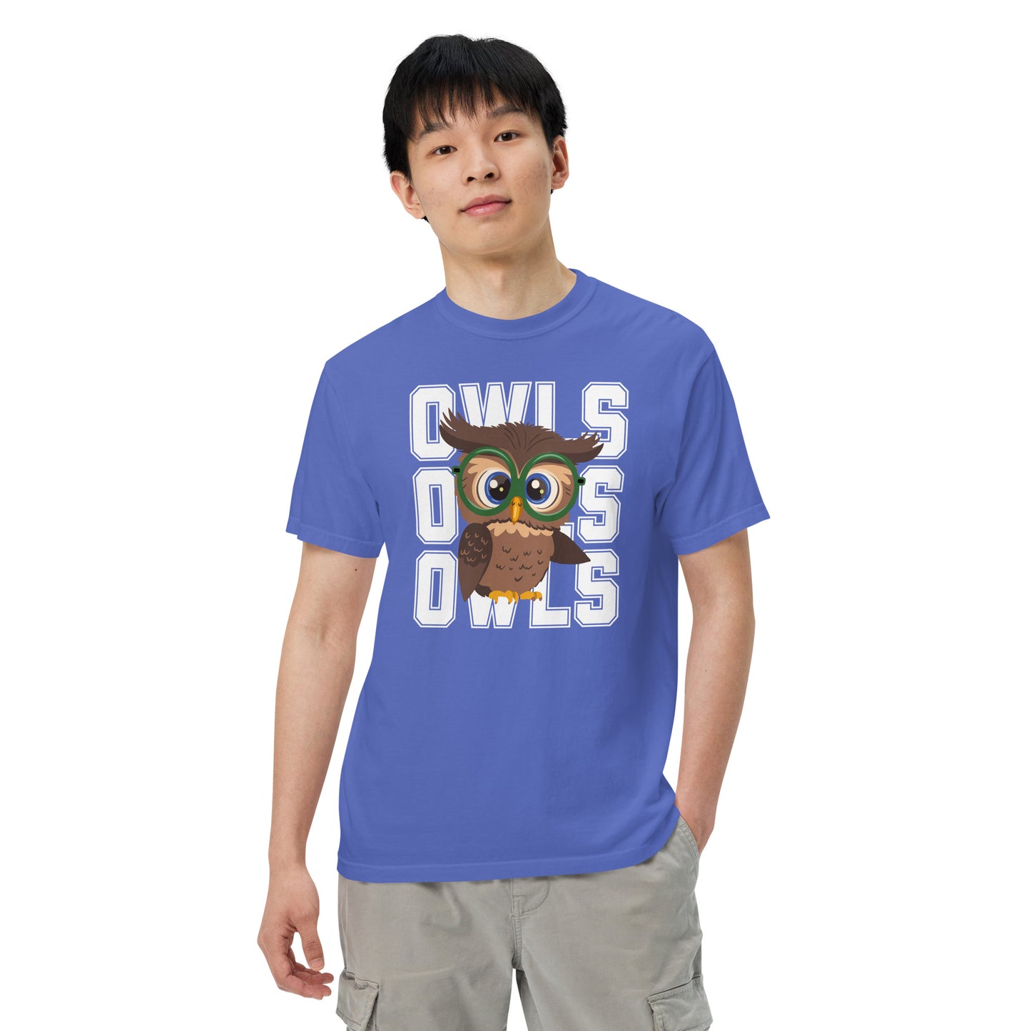 Audubon Owls - Adult Unisex Comfort Colors garment-dyed heavyweight t-shirt