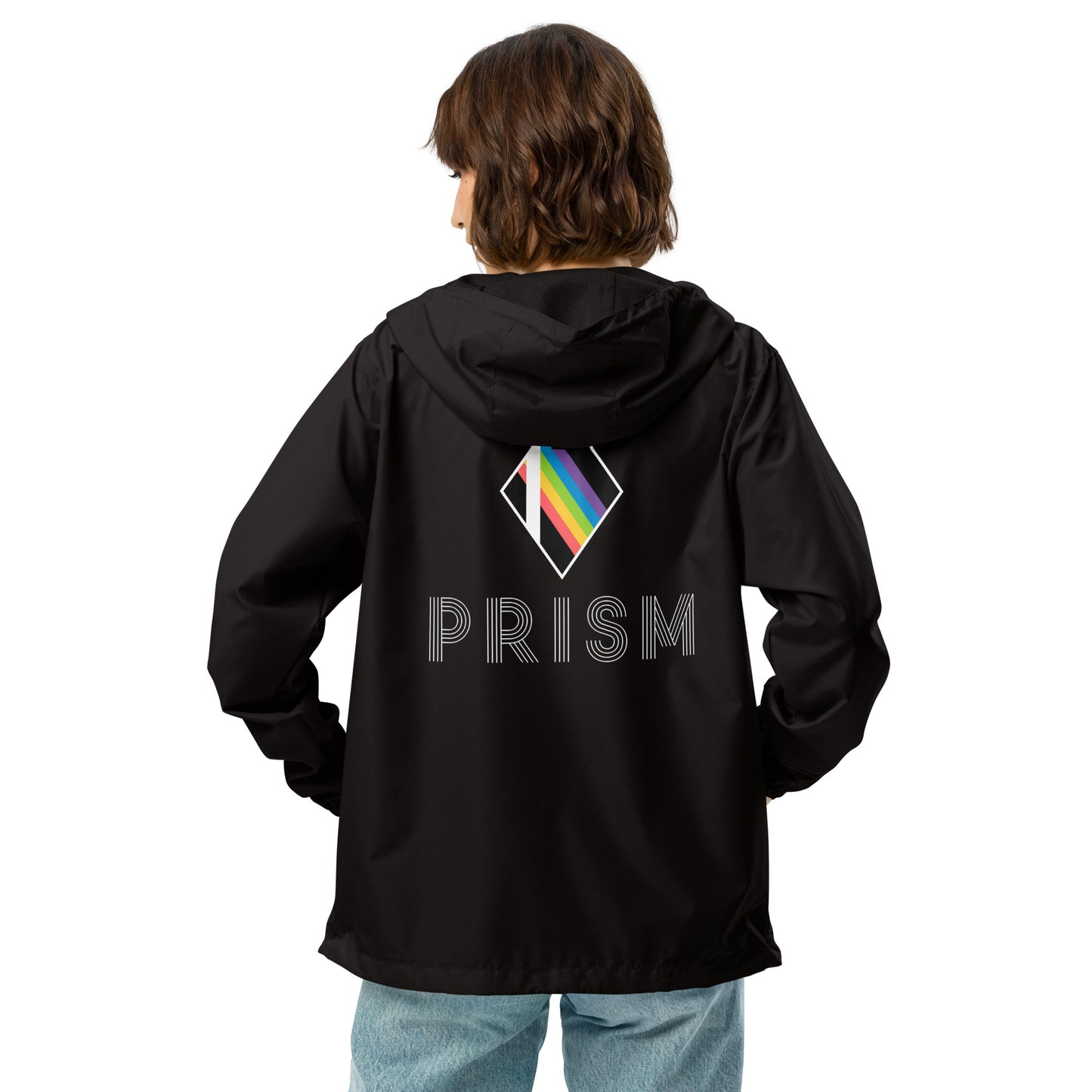 Prism - Printed Unisex lightweight zip up windbreaker