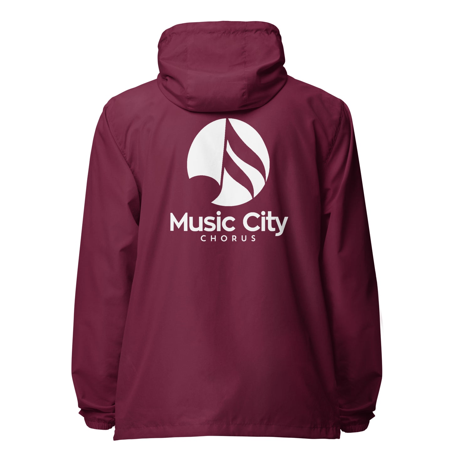 Music City Chorus - Printed Unisex lightweight zip up windbreaker