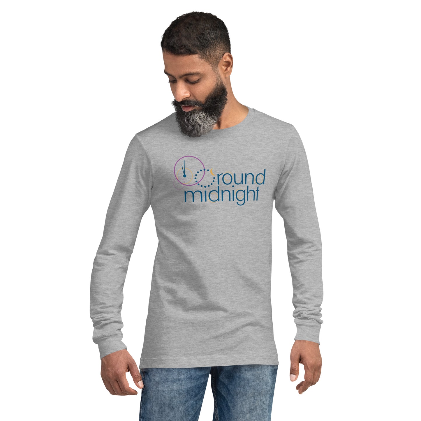 Round Midnight - Printed Unisex Long Sleeve Tee