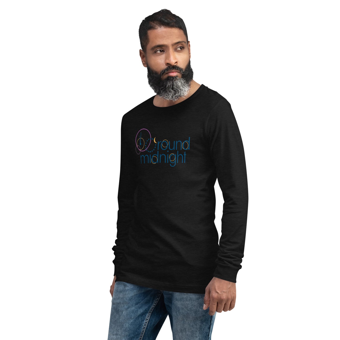 Round Midnight - Printed Unisex Long Sleeve Tee