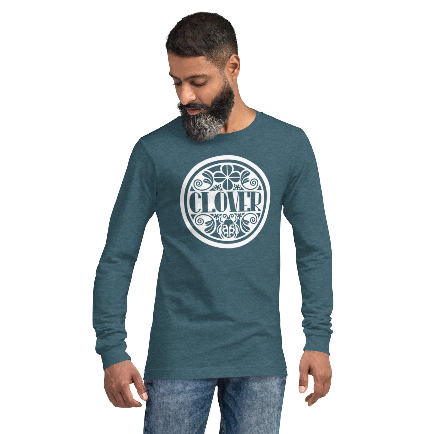 Clover - Printed Unisex Long Sleeve Tee