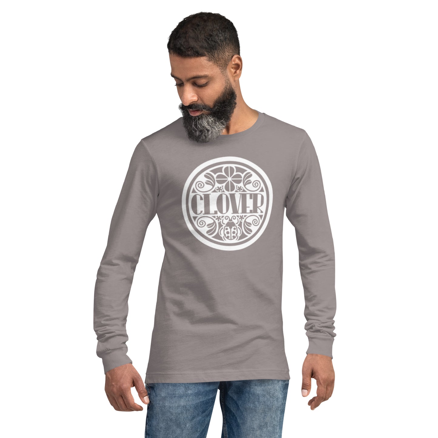 Clover - Printed Unisex Long Sleeve Tee