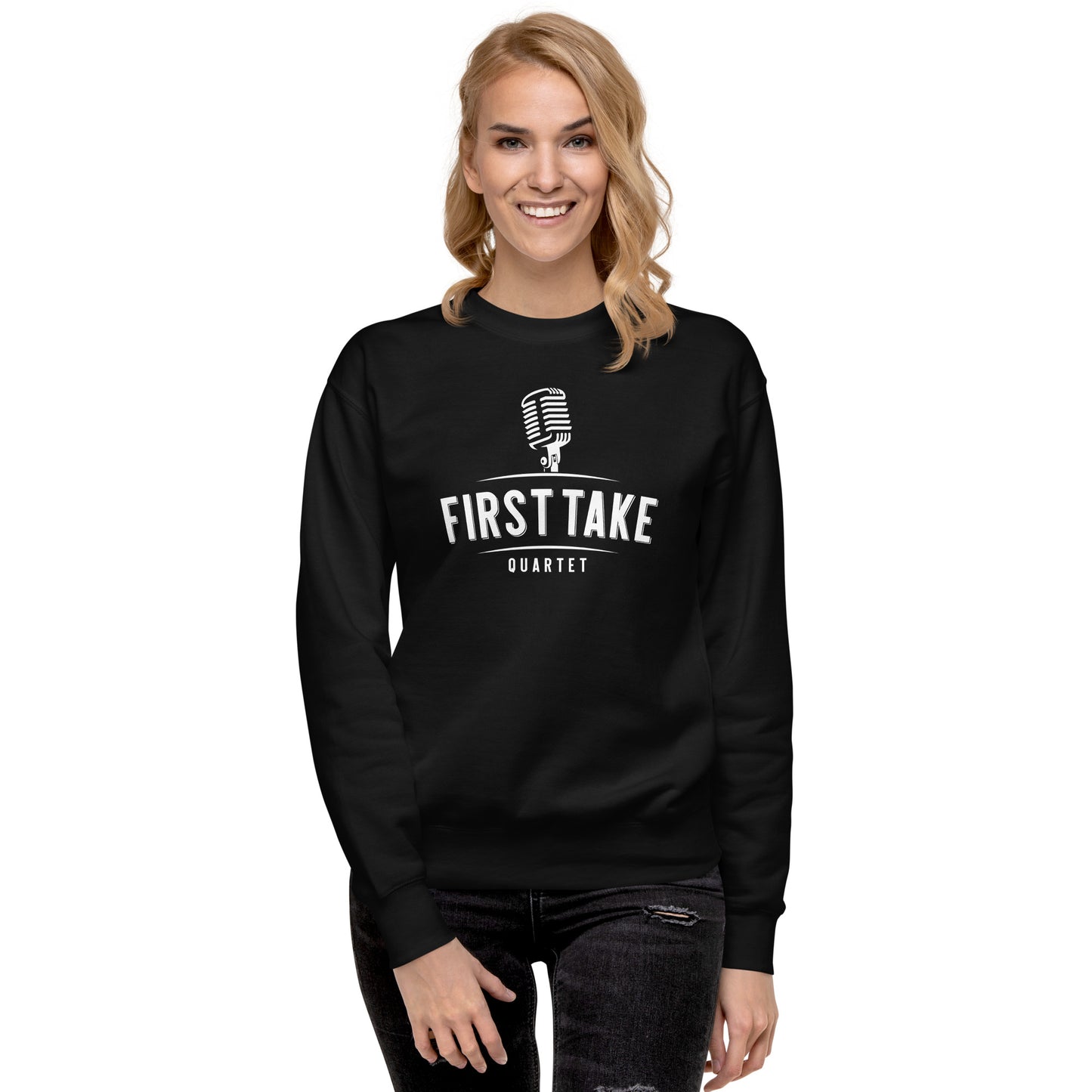 First Take - Printed Unisex Premium Sweatshirt