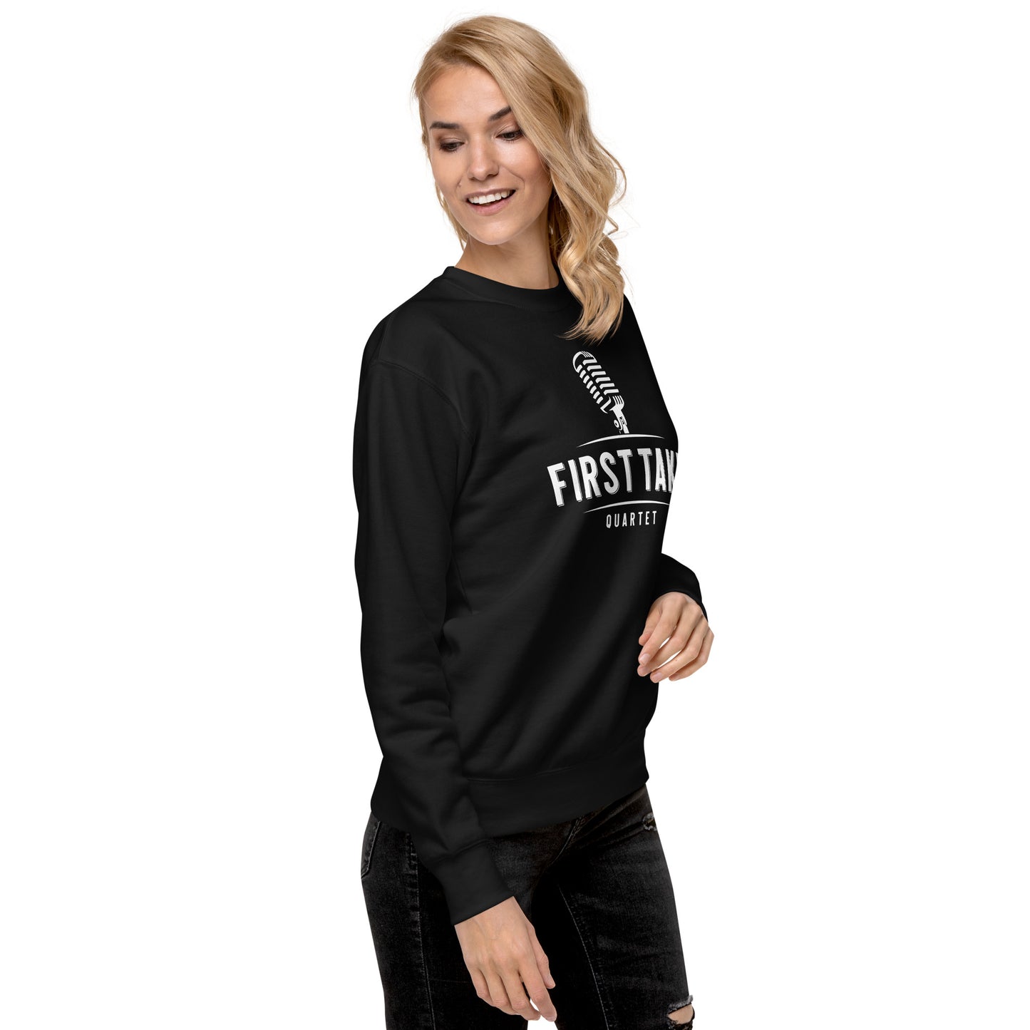 First Take - Printed Unisex Premium Sweatshirt