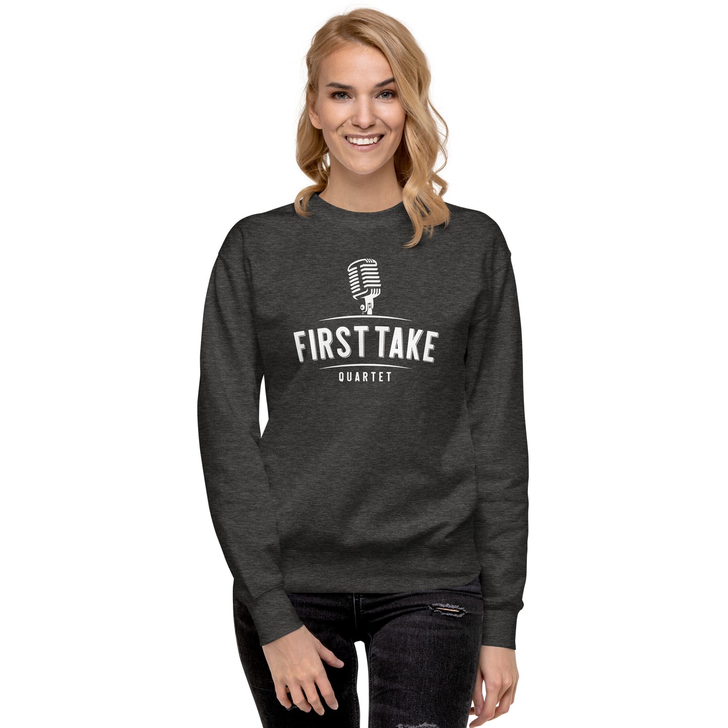 First Take - Printed Unisex Premium Sweatshirt