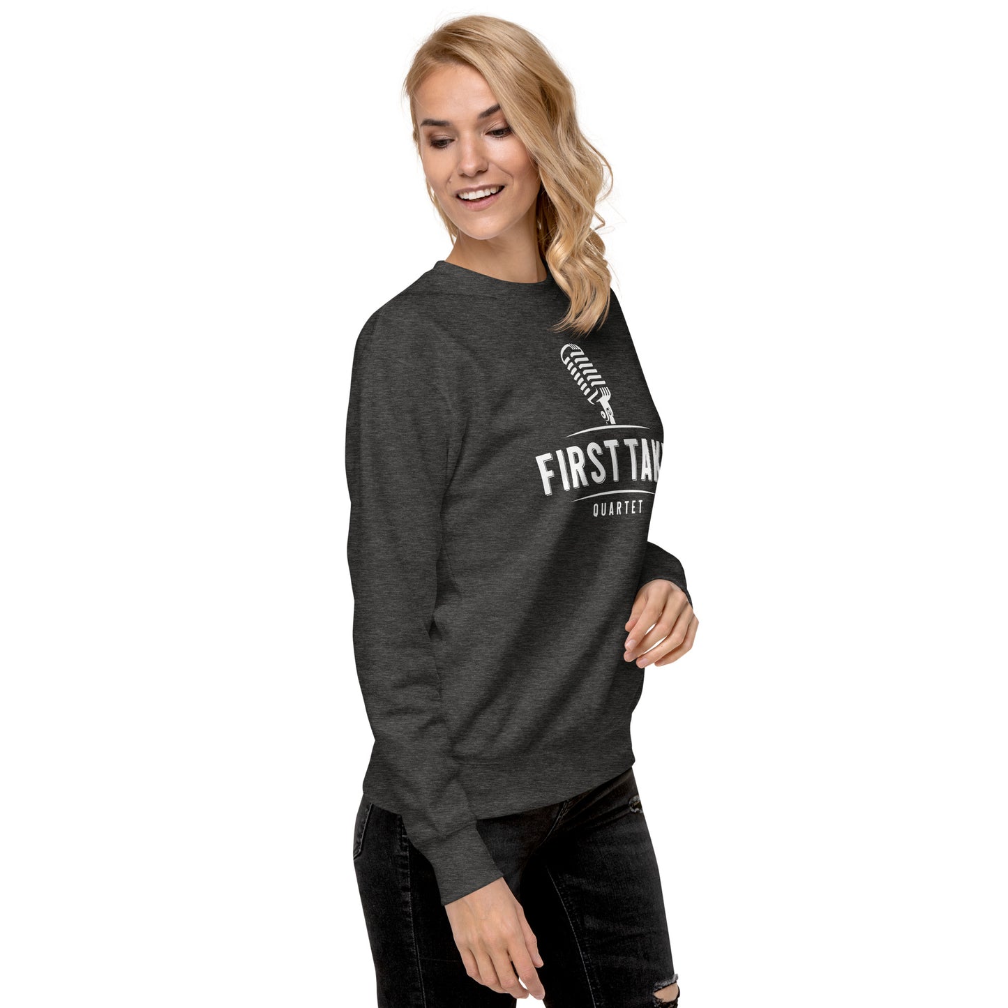 First Take - Printed Unisex Premium Sweatshirt