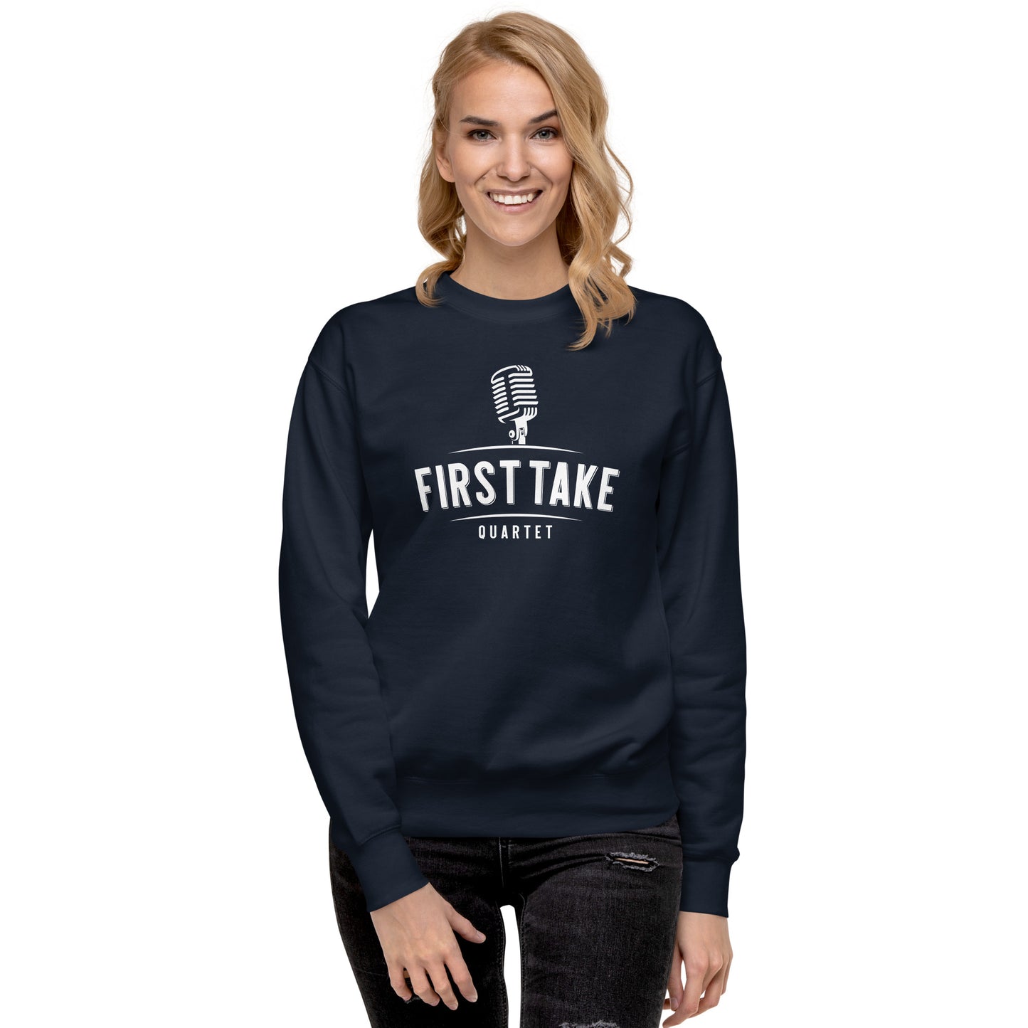 First Take - Printed Unisex Premium Sweatshirt