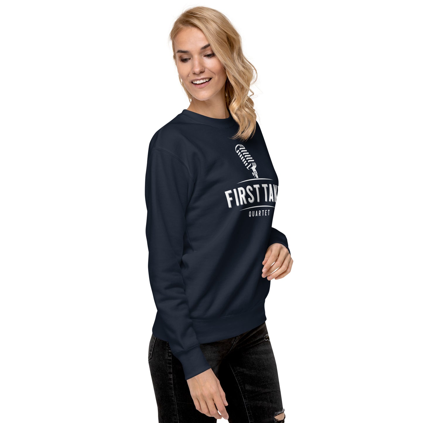 First Take - Printed Unisex Premium Sweatshirt