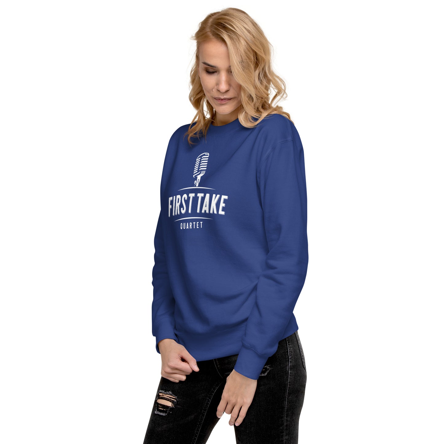 First Take - Printed Unisex Premium Sweatshirt