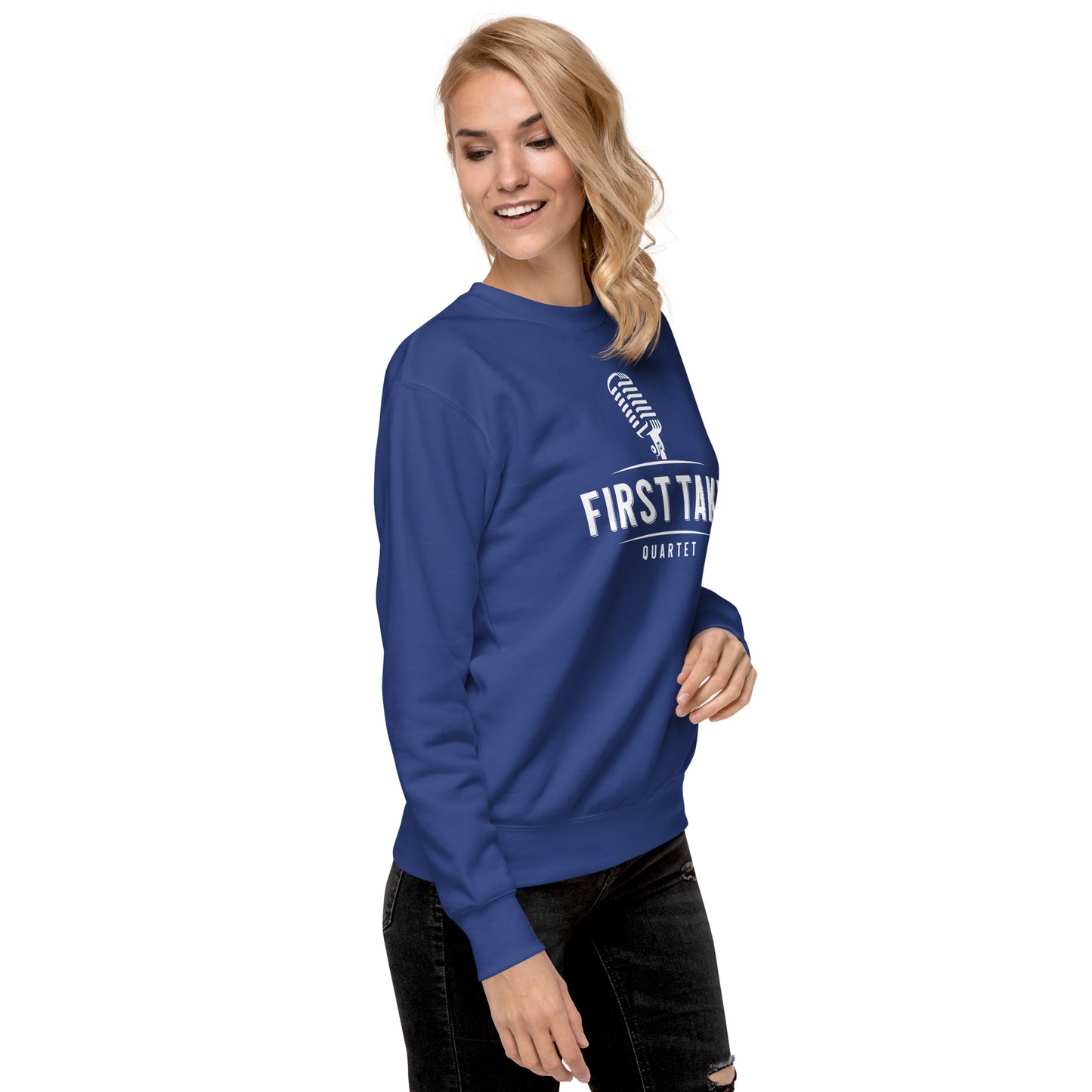 First Take - Printed Unisex Premium Sweatshirt