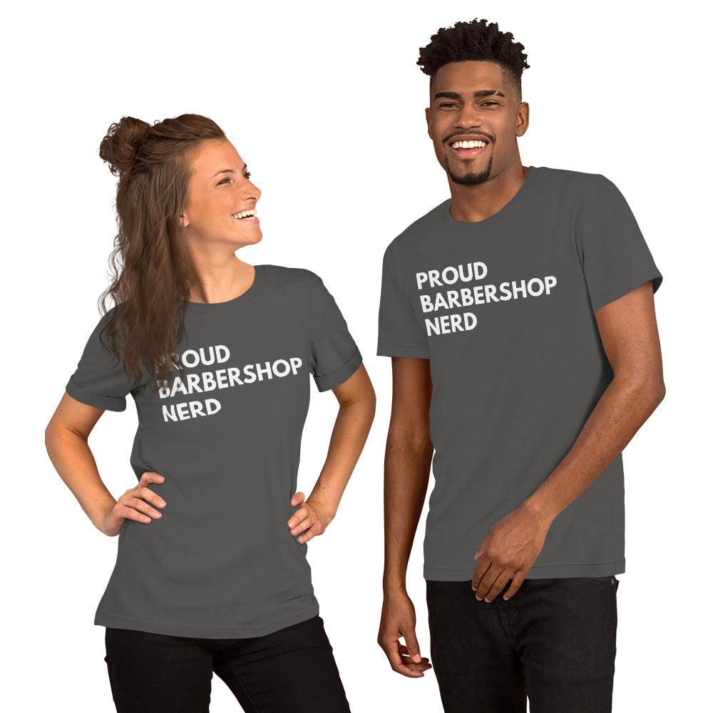 Proud Barbershop Nerd - Printed Unisex t-shirt