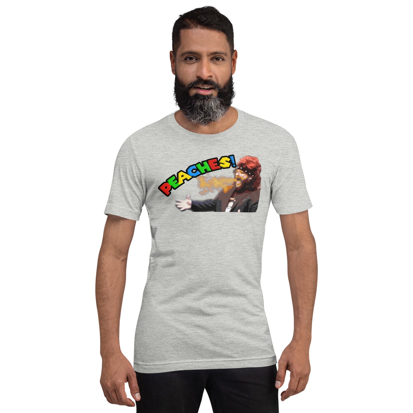 R&D Printed Peaches Unisex t-shirt