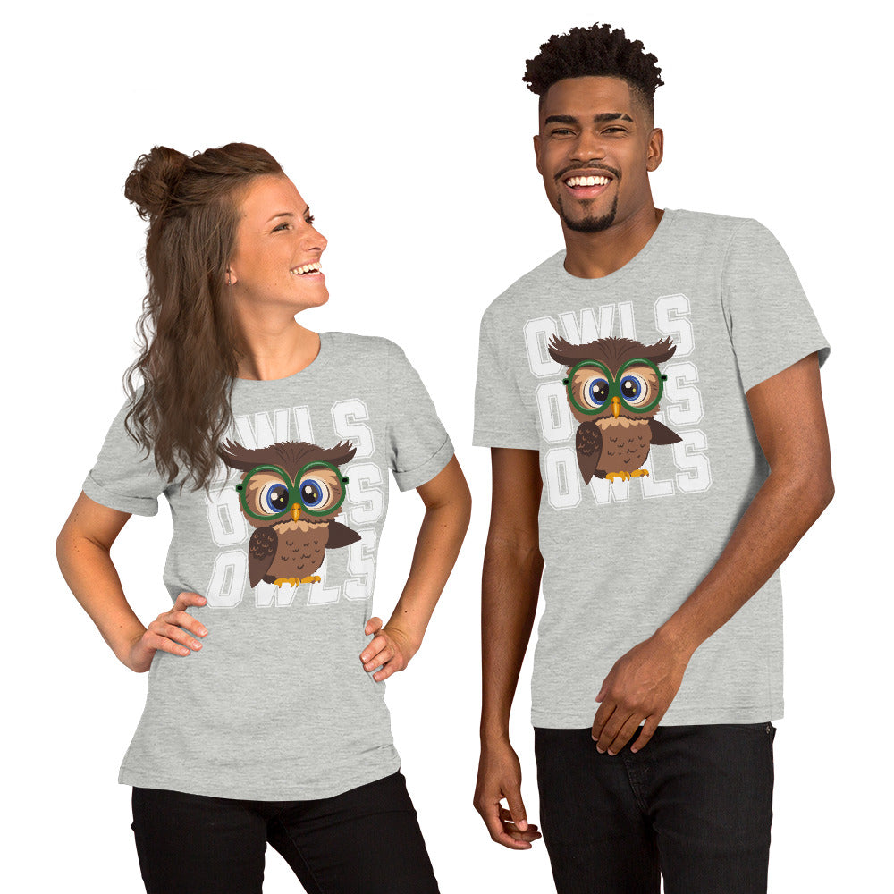 Audubon Owls - Adult Unisex Bella _ Canvas t-shirt